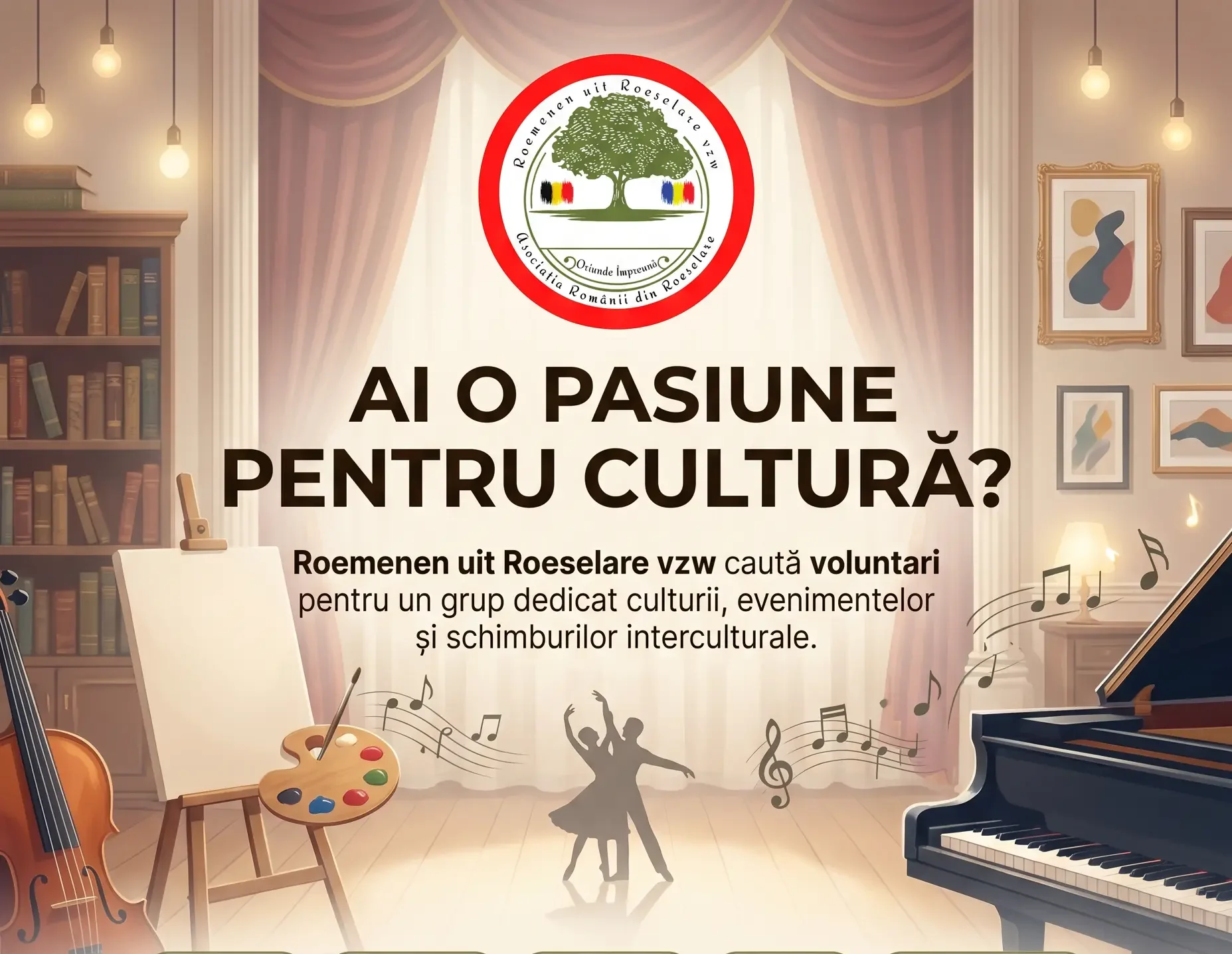 Ai o pasiune pentru cultură și cauți un loc în care să o poți duce mai departe?