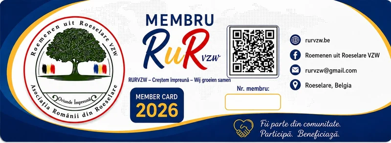 Lidkaart RuR vzw 2026 (voorzijde)